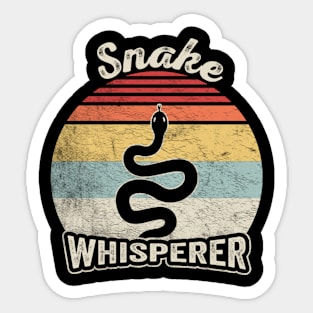 Snake Whisperer Snake Reptile Animal Lover Reptile Herpetologist Gift Sticker